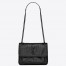 Saint Laurent Niki Baby Bag In Black Crocodile Embossed Leather