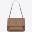 Saint Laurent Medium Niki Bag In Taupe Crinkled Leather