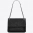 Saint Laurent Medium Niki Bag In Black Crinkled Leather