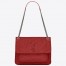 Saint Laurent Medium Niki Bag In Red Crinkled Leather