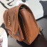 Saint Laurent Medium Niki Chain Bag In Brown Crinkled Leather