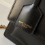 Saint Laurent Sunset Medium Bag In Black Calfskin