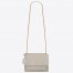 Saint Laurent Sunset Medium Bag In White Calfskin