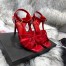 Saint Laurent Tribute Sandals 105 In Red Patent Leather