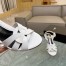 Saint Laurent Tribute Platform Sandals 105mm In White Calfskin