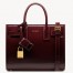 Saint Laurent Sac De Jour Nano Bag in Bordeaux Patent Calfskin