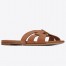 Saint Laurent Tribute Slides In Tan Calfskin