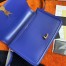 Saint Laurent Solferino Medium Bag In Blue Box Calfskin