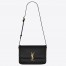 Saint Laurent Solferino Medium Bag In Black Calfskin