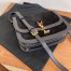 Saint Laurent Solferino Medium Soft Bag In Black Suede