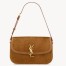 Saint Laurent Solferino Small Shoulder Bag in Caramel Suede Leather