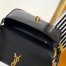 Saint Laurent Solferino Medium Shoulder Bag in Black Box Calfskin
