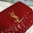 Saint Laurent Large Vicky Bag In Red Patent Leather