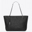 Saint Laurent Niki Shopping Bag In Black Crinkled Calfskin