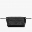 Saint Laurent Niki Body Bag In Black Crinkled Vintage Leather