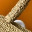 Saint Laurent Rive Gauche Tote Bag in Beige Raffia Crochet