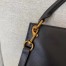 Saint Laurent Tag Hobo Bag In Black Calfskin