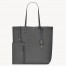 Saint Laurent North/South Shopping Bag in Grey Calfskin
