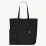 Saint Laurent North/South Shopping Bag in Black Calfskin