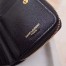 Saint Laurent Compact Zip Around Wallet In Black Leather