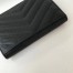 Saint Laurent Small Envelope Wallet In Black Leather