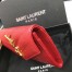 Saint Laurent Small Envelope Wallet In Red Leather