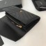 Saint Laurent Large Monogram Flap Wallet In Black Grained Leather