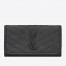 Saint Laurent Niki Large Wallet In Storm Crinkled Vintage Leather