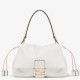 Fendi Mamma Baguette Medium Bag in White Nappa Leather